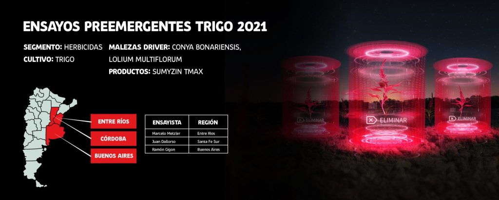 Ensayos Preemergentes Trigo 2021