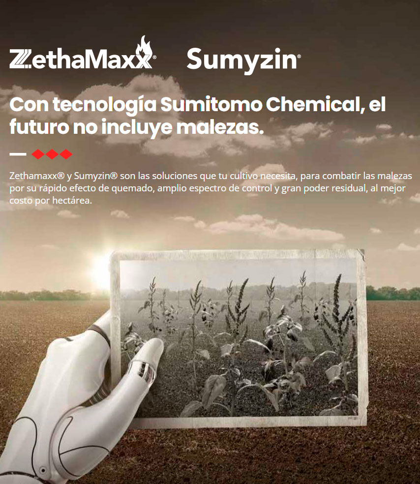ZethaMaxx y Sumyzin. Con tecnología Sumitomo Chemical, el futuro no incluye malezas.