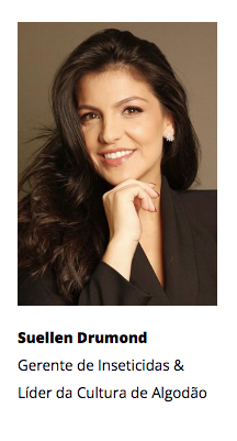 Foto 3x4 da Suellen Drumond, Gerente de Inseticidas e Líder da Cultura de Algodão da Sumitomo Chemical e Movimento Sou de Algodão 