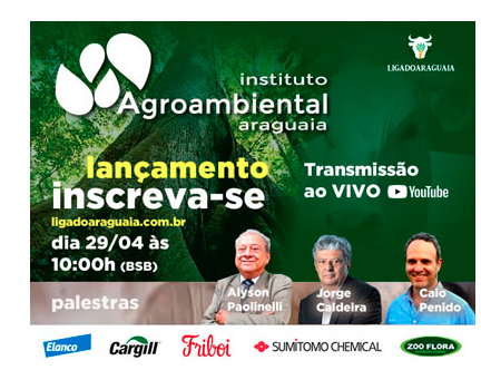 Convite com informações do evento de pecuária