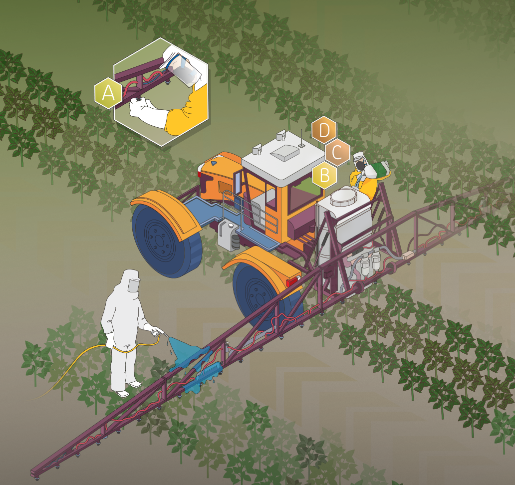 tanque de pulverização infografico